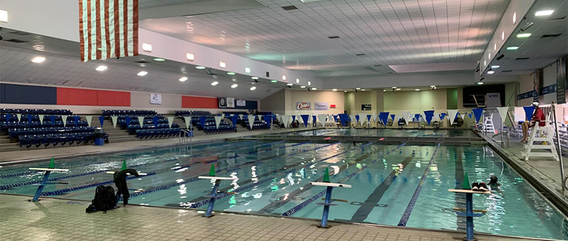 University of New Orleans Aquatic Center pool photo